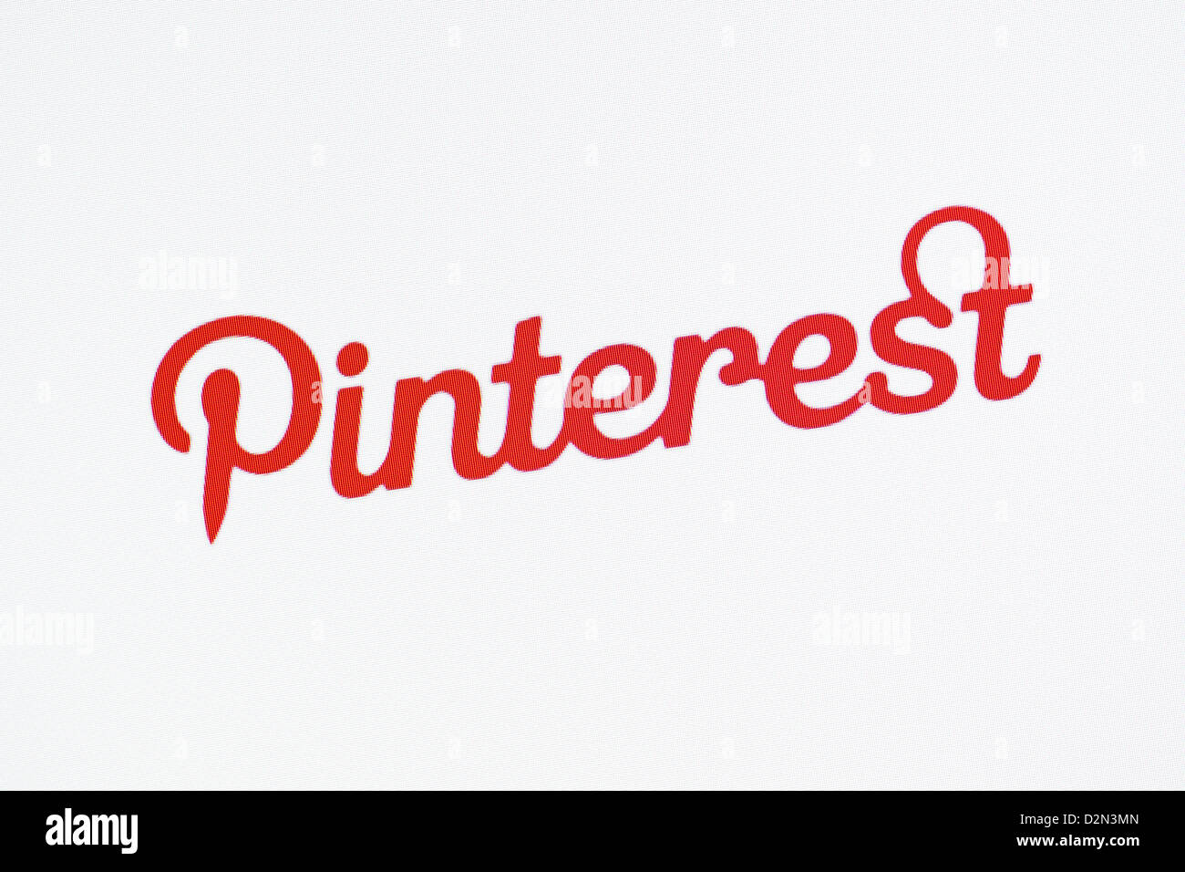 Pinterest Screenshot Stockfoto