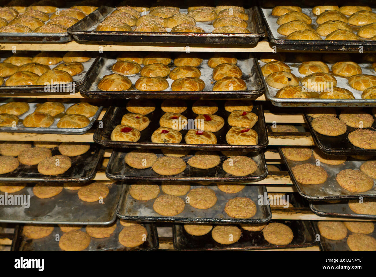 El Bolero Bäckerei, Santa Rosalia, Golf von Kalifornien (Sea of Cortez), Baja California Sur, Mexiko, Nordamerika Stockfoto