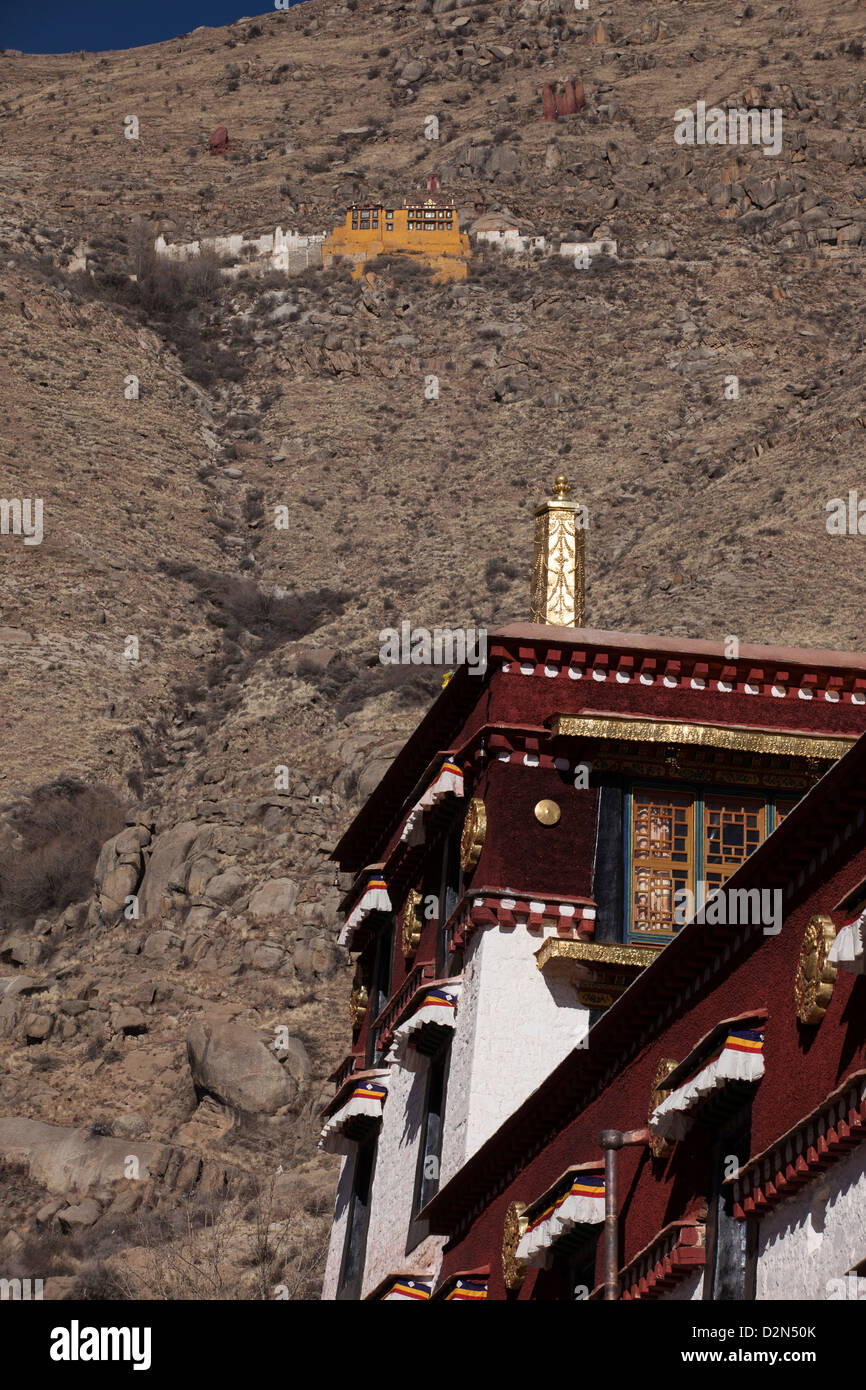 Dieses Foto ist in Lhasa am 2. Januar 2013 aufgenommen. Während meiner Reise in Tibet. Mit der 5D ist Mark II und 70-200 2.8 USM II Stockfoto