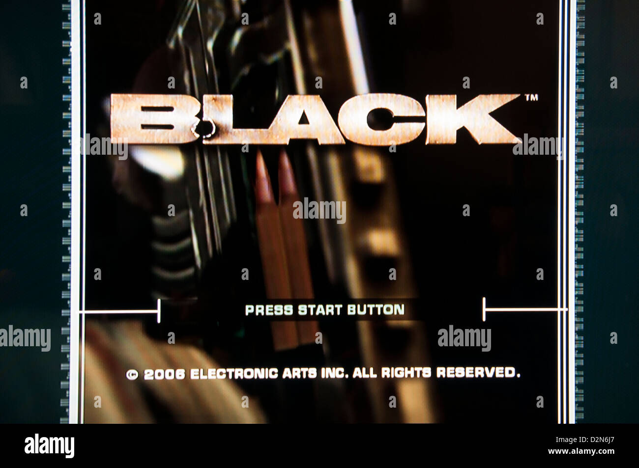 Black-Ops-Startseite Stockfoto