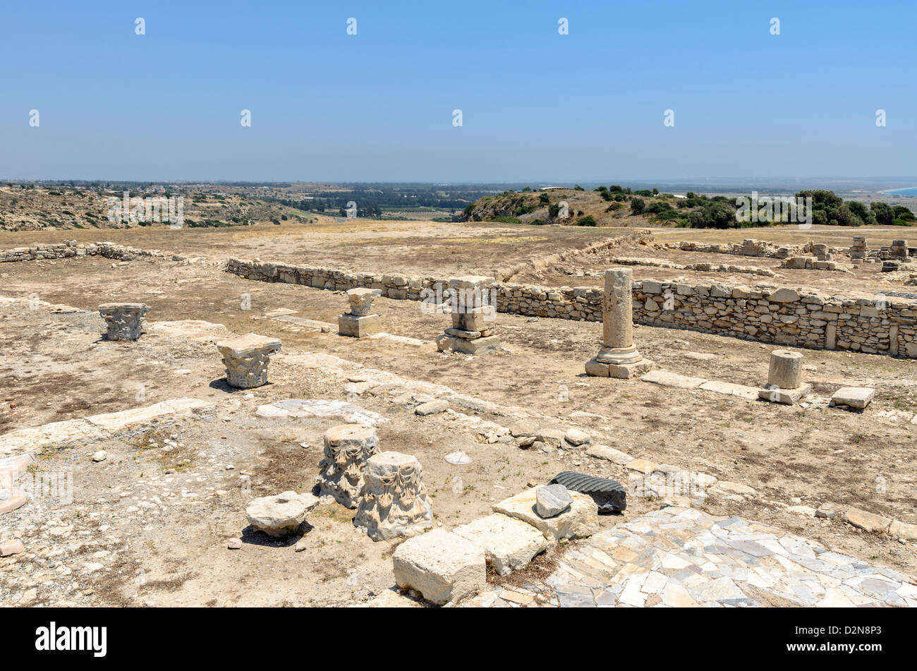 Ruinen der antiken Stadt Kourion auf Zypern Stockfoto