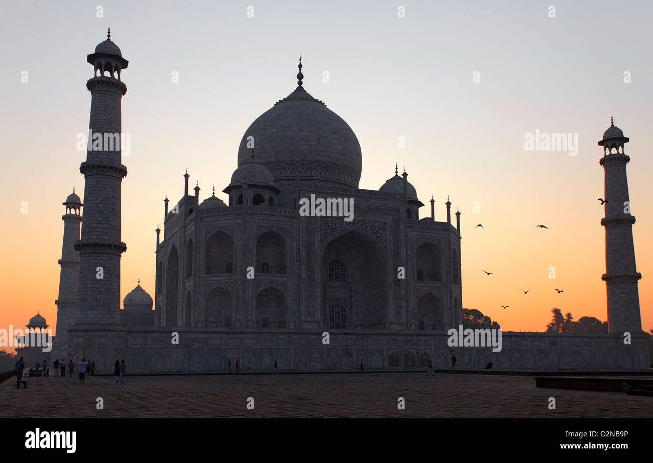Das Taj Mahal, eines der sieben Weltwunder Stockfoto