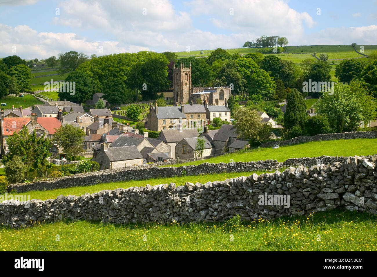 Hartington Derbyshire Peak District Sommer Stockfoto