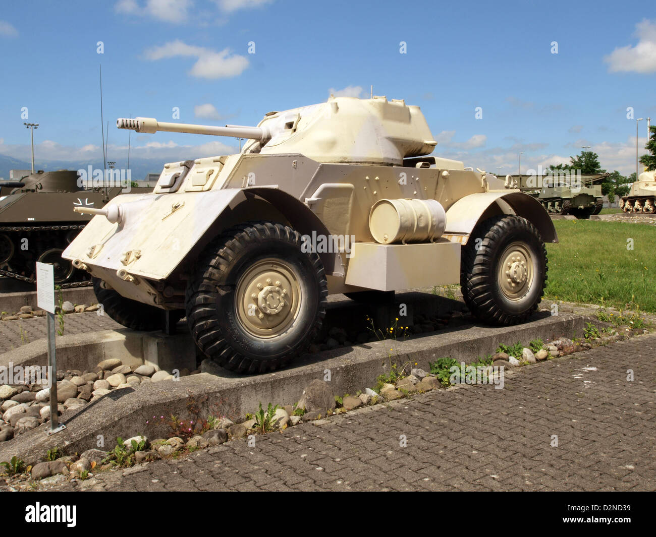 Der T17 Mk I „Staghound“ ist ein kanadischer Panzerwagen, der während des Zweiten Weltkriegs eingesetzt wurde. Stockfoto