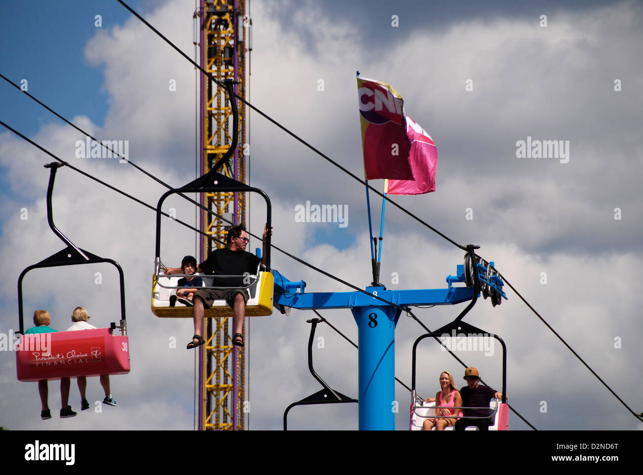 Die Sky Ride, eine neue Attraktion Torontos 2012 Canadian National Exhibition vorgestellt Stockfoto