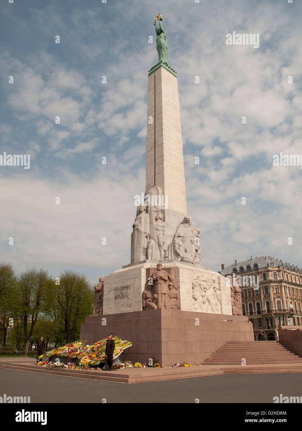 Denkmal für die Helden, Riga, Lettland Stockfoto