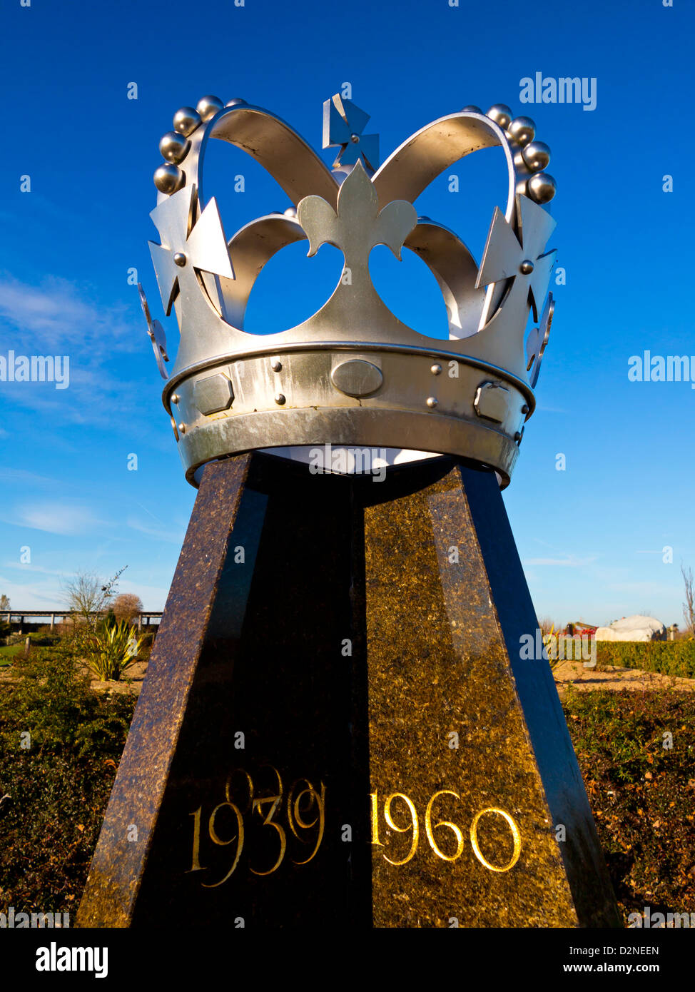 Detail der Service Nationaldenkmal 1939-1960 an der National Memorial Arboretum Alrewas, Staffordshire England UK Stockfoto