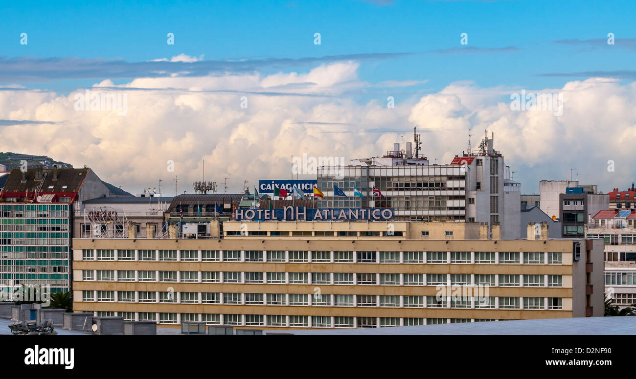 La Coruña (Spanisch: Spanien) die provinzielle Stadt von La Coruna La (La Coruña), Spanien-Europa - mit Blick auf die Stadt Stockfoto