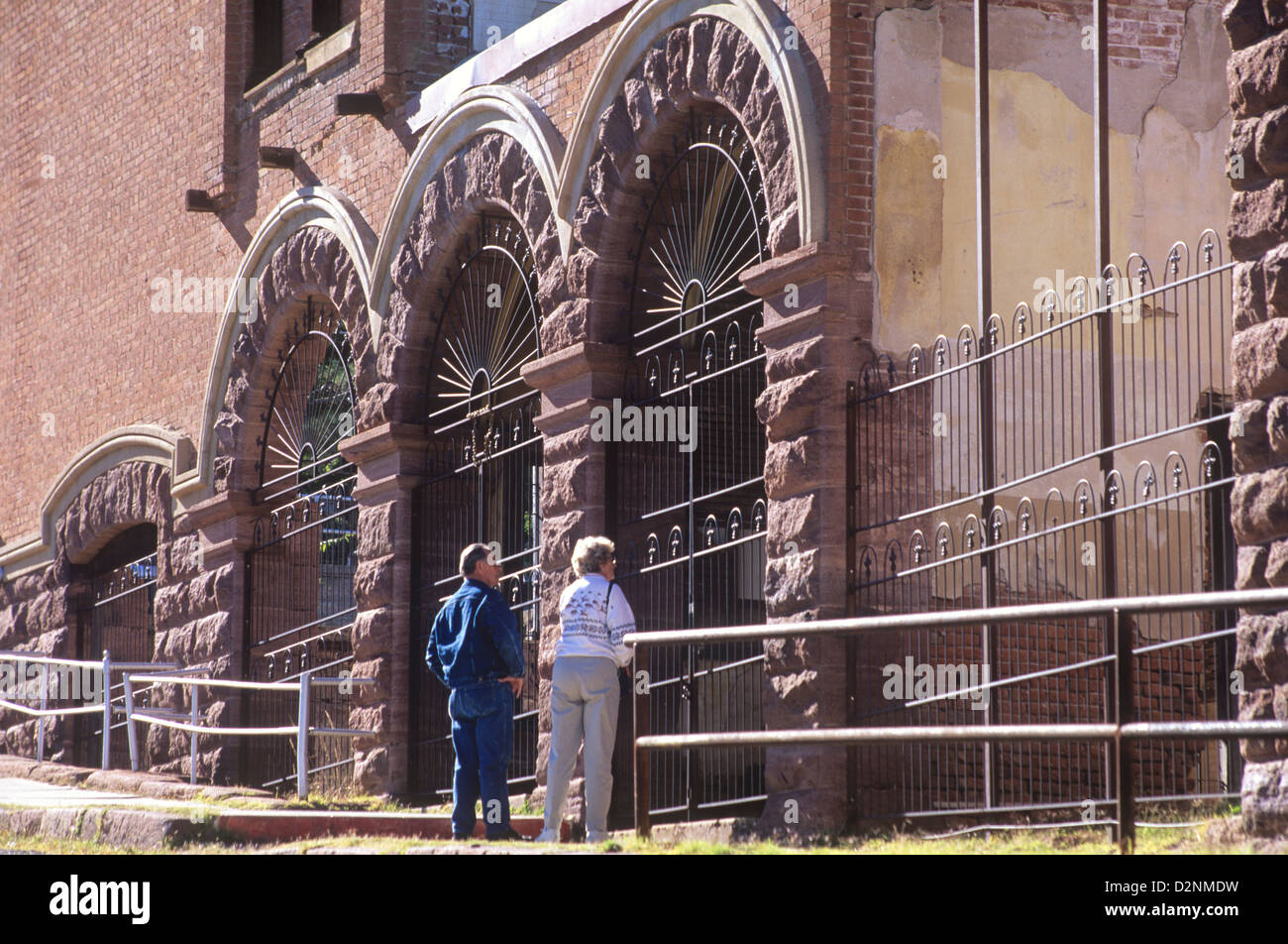 Jerome zieht einen stetigen Strom von Touristen, Jerome, Arizona, USA Stockfoto