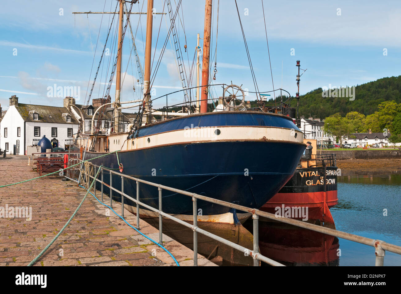 Schottland, Inveraray Maritime Heritage Museum, historische Schiffe Stockfoto