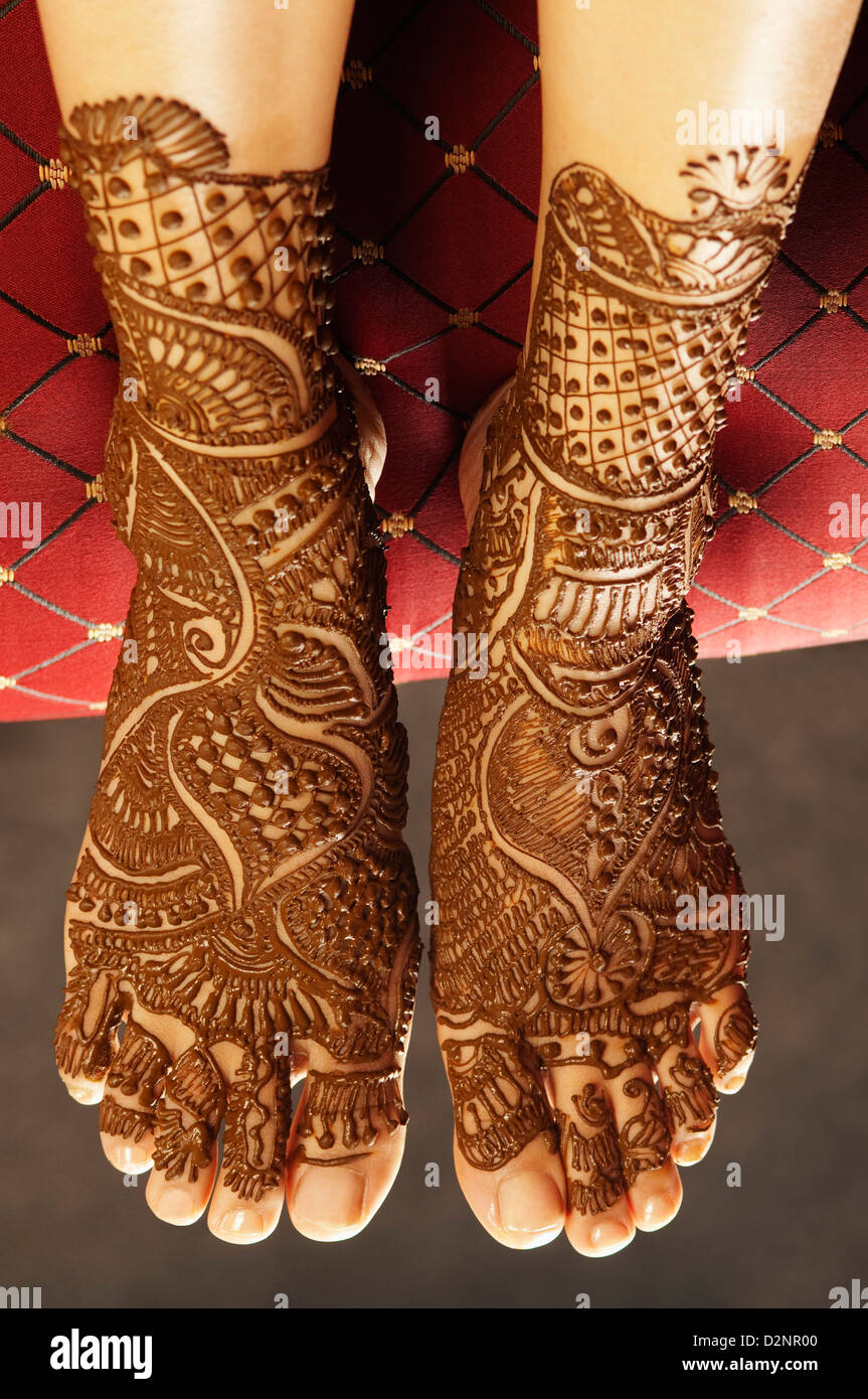 Fuss Mehndi Stockfotos Und Bilder Kaufen Alamy