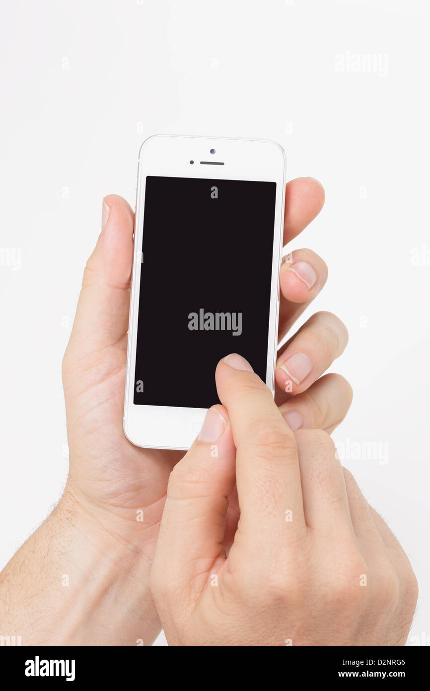 Per Smartphone Stockfoto