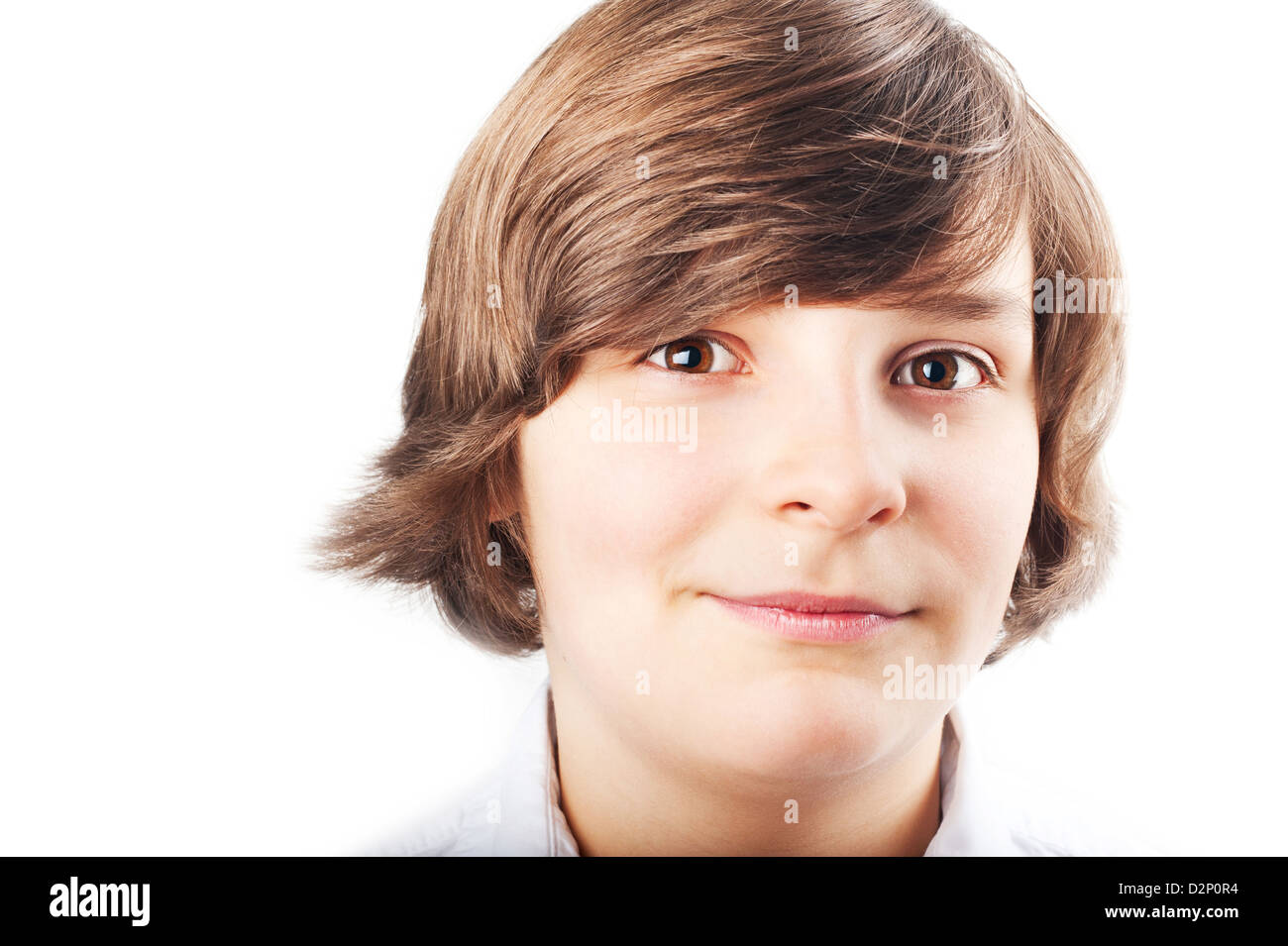 Augen braunen haaren und junge mit grünen Blond grüne