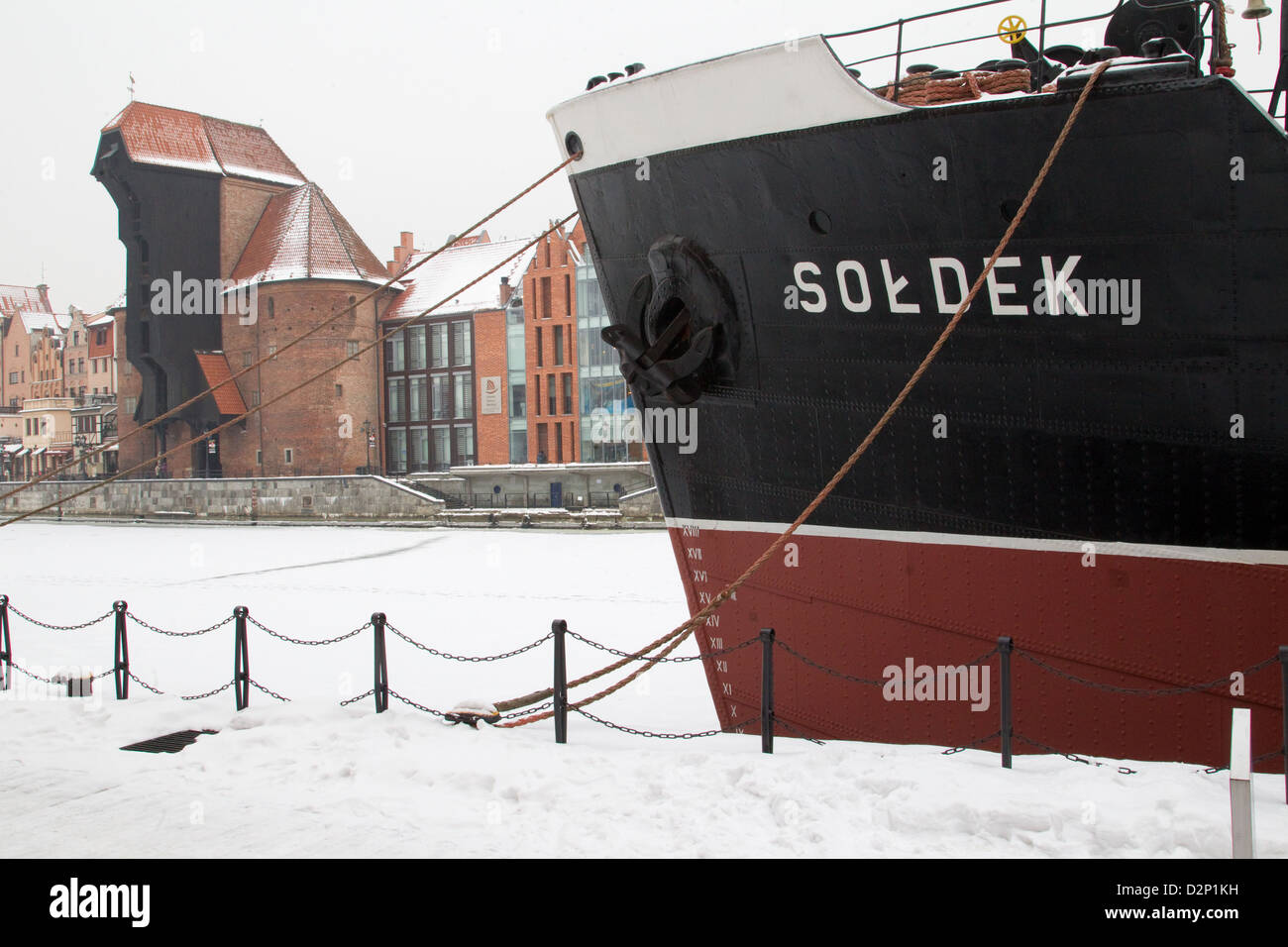 SS Soldek, Gdansk Stockfoto