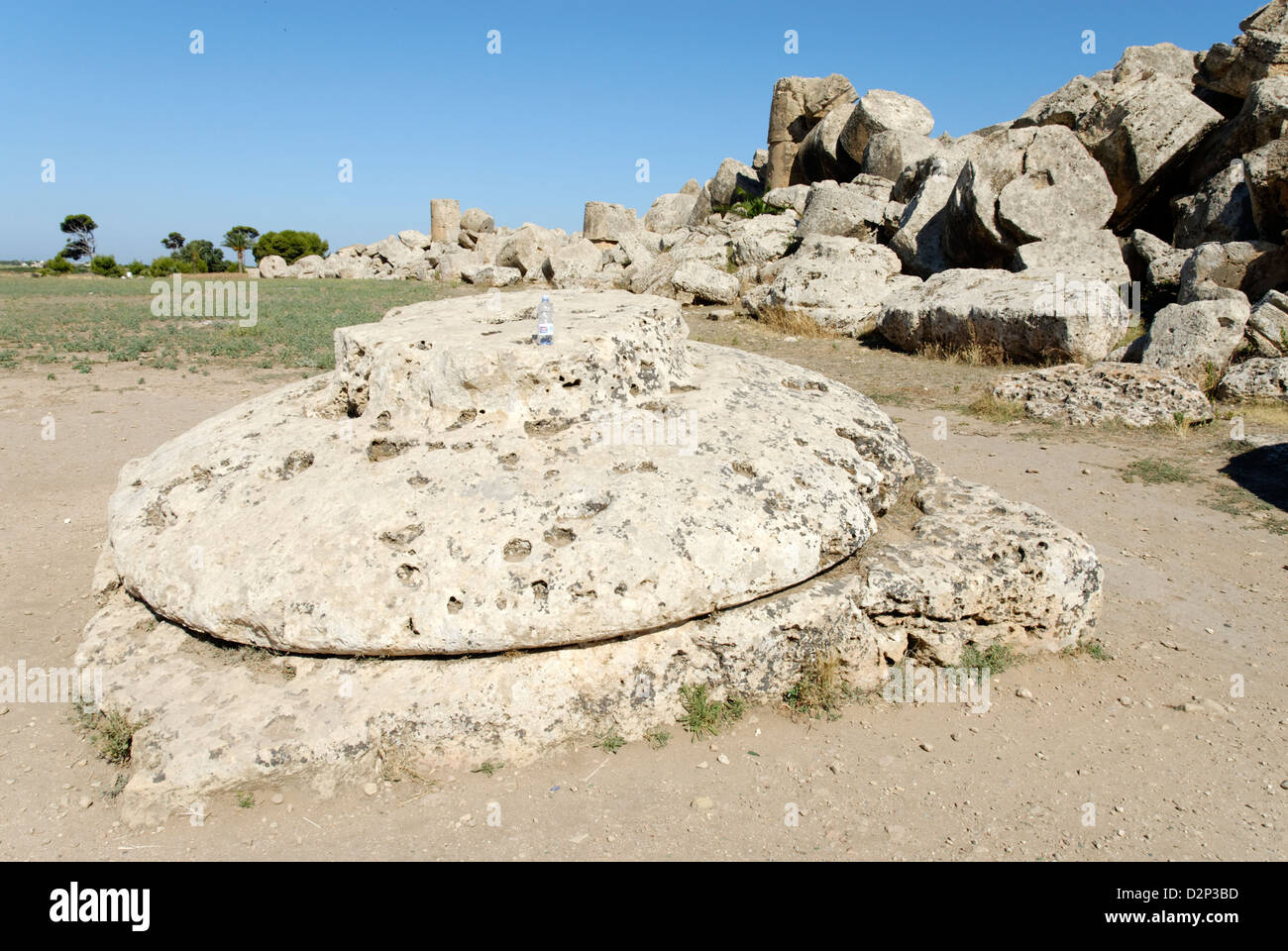 Selinunte Sizilien Italien. Eine gigantische Größe Hauptstadt, ein
