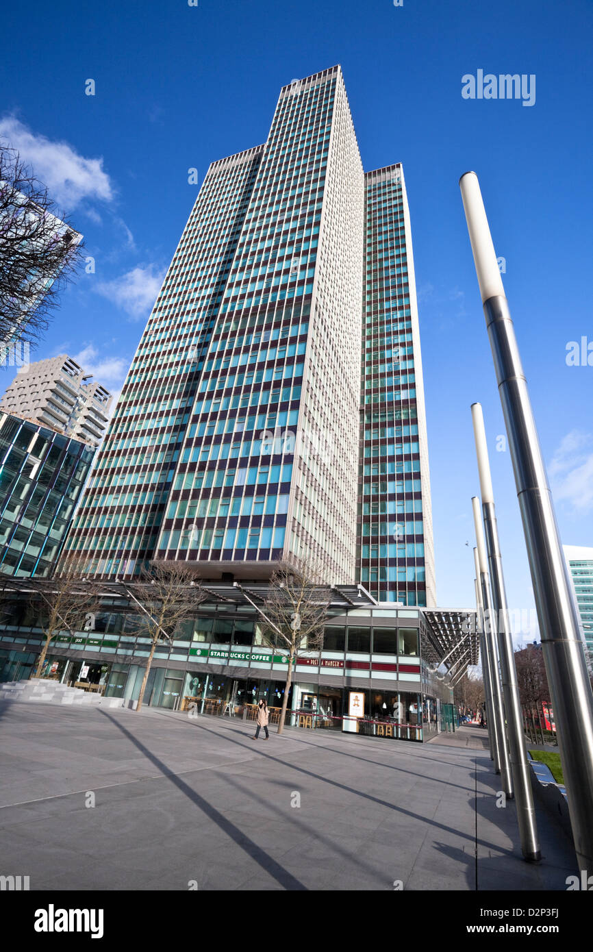 Euston Tower Wolkenkratzer, Euston Road, London, England, UK Stockfoto