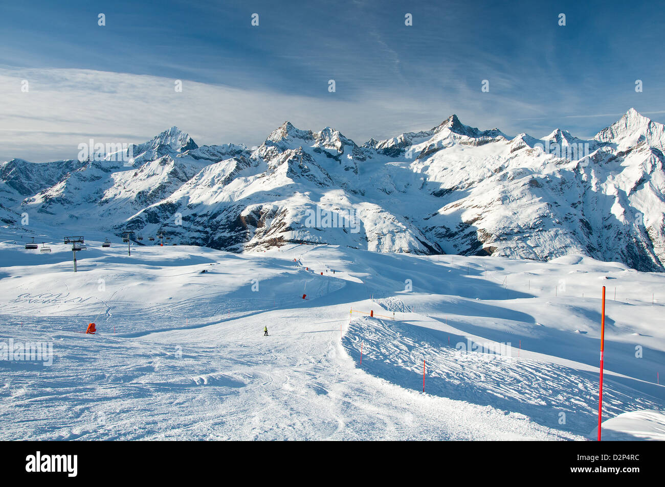 Blick vom Gornergrat, Alpen, Schweiz Stockfoto