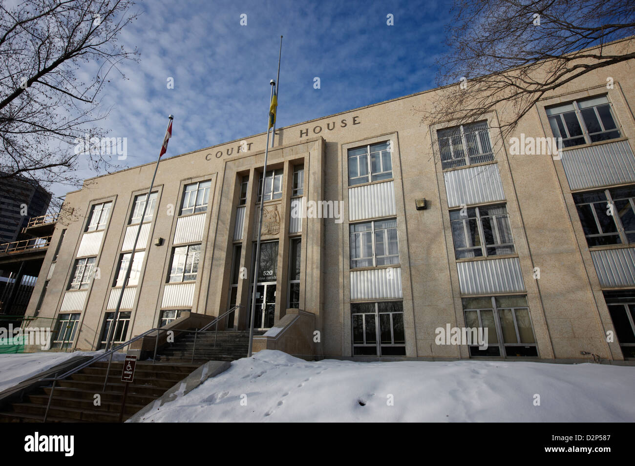 Gericht der Königinnen Bank Gericht Haus Innenstadt von Saskatoon Saskatchewan Kanada Stockfoto