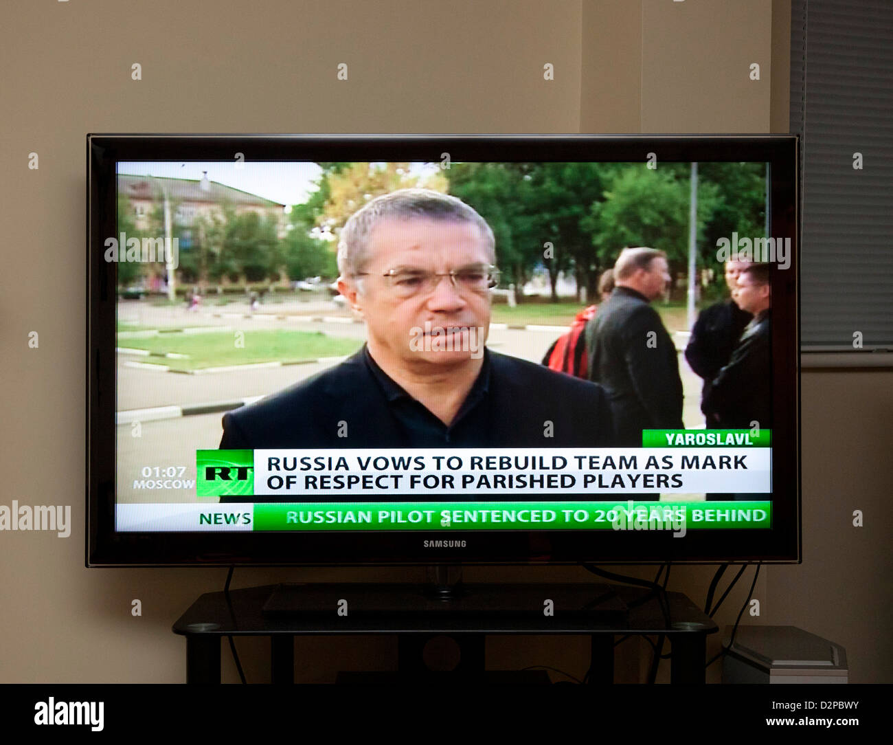 Russischen RT-News-Kanal Stockfoto