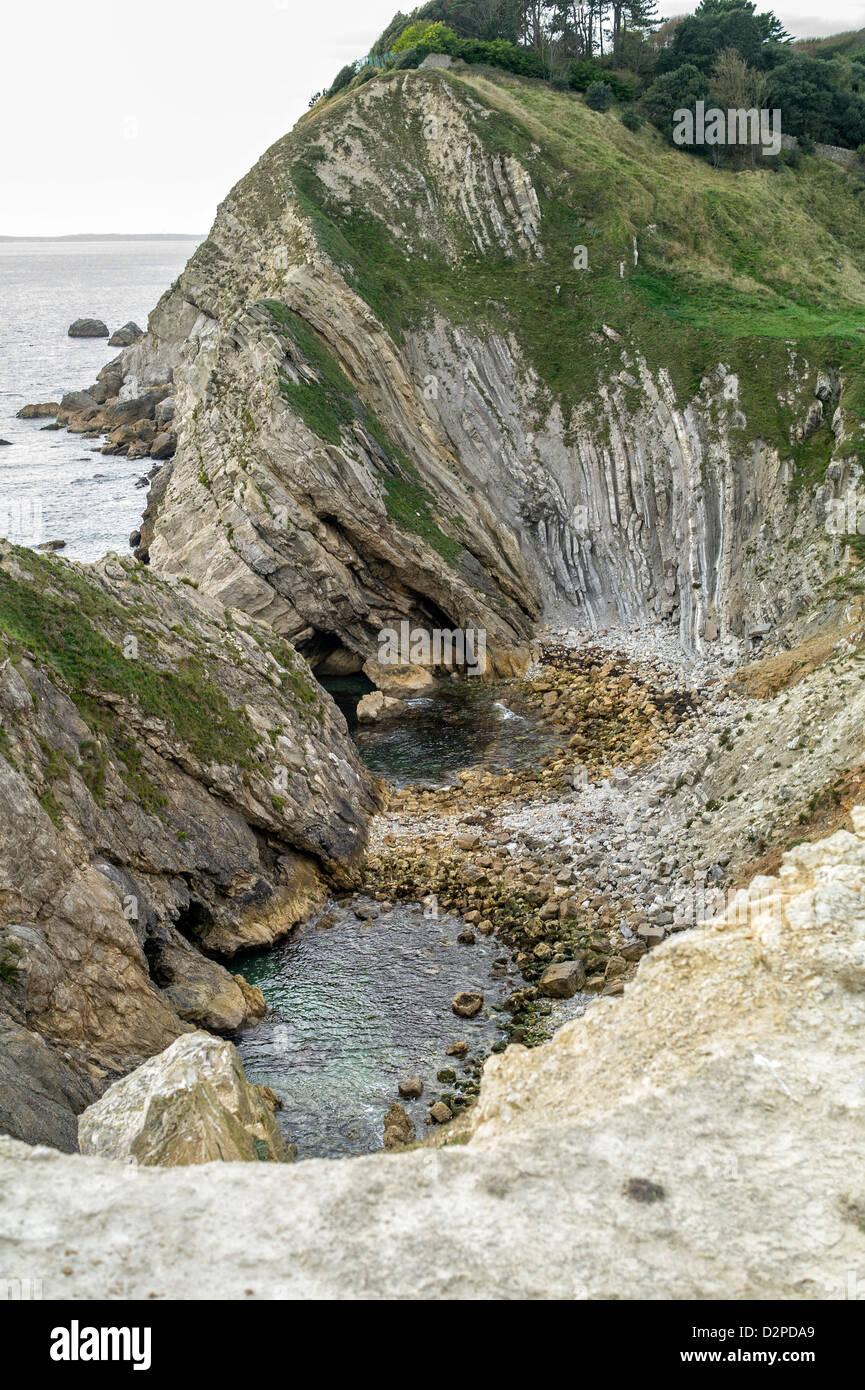 West Lulworth Klippen auf der Jurassic Küste von Dorset UK Stockfoto