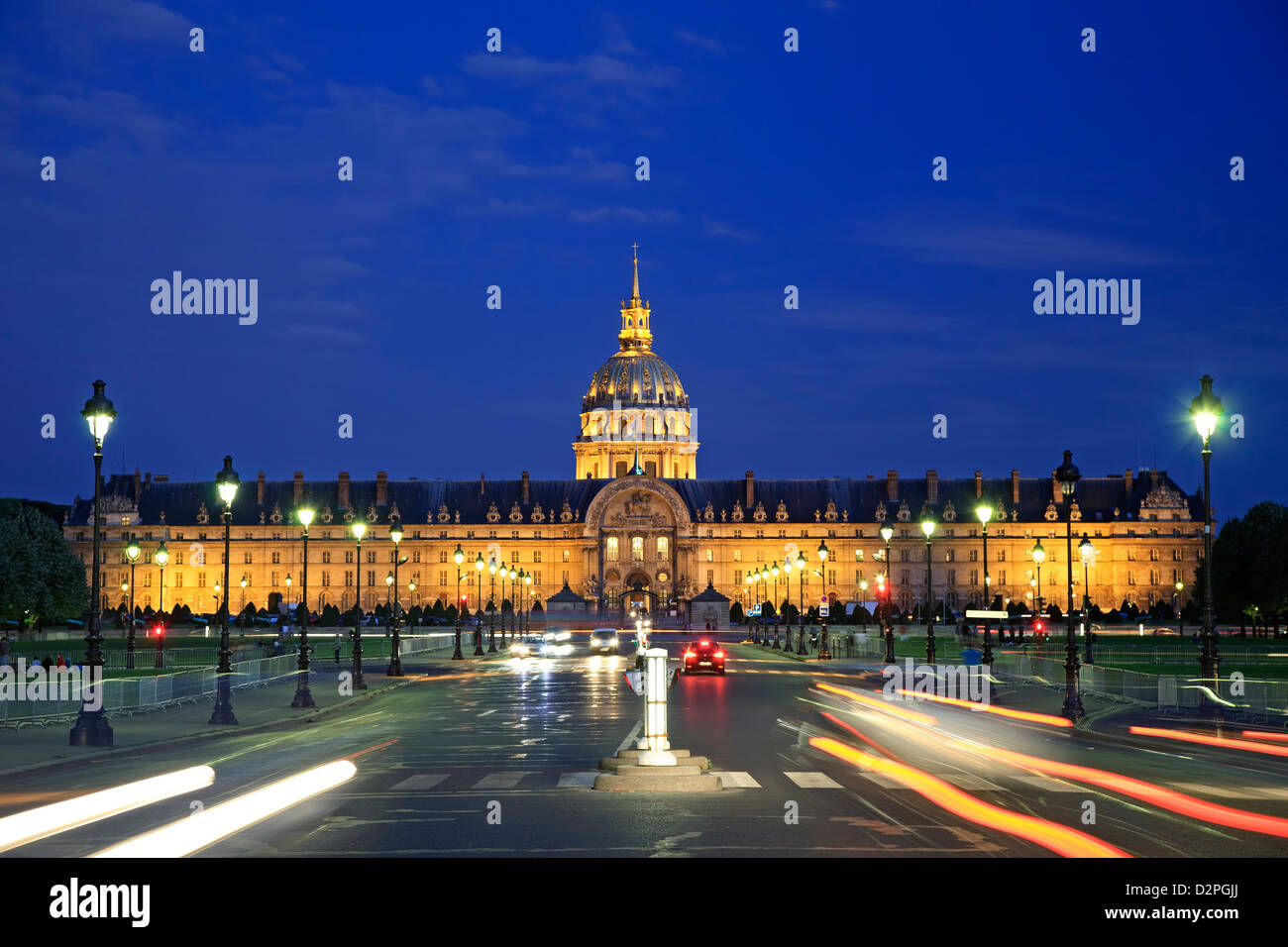 Dom und Hotel des Invalides, Paris, Frankreich Stockfoto