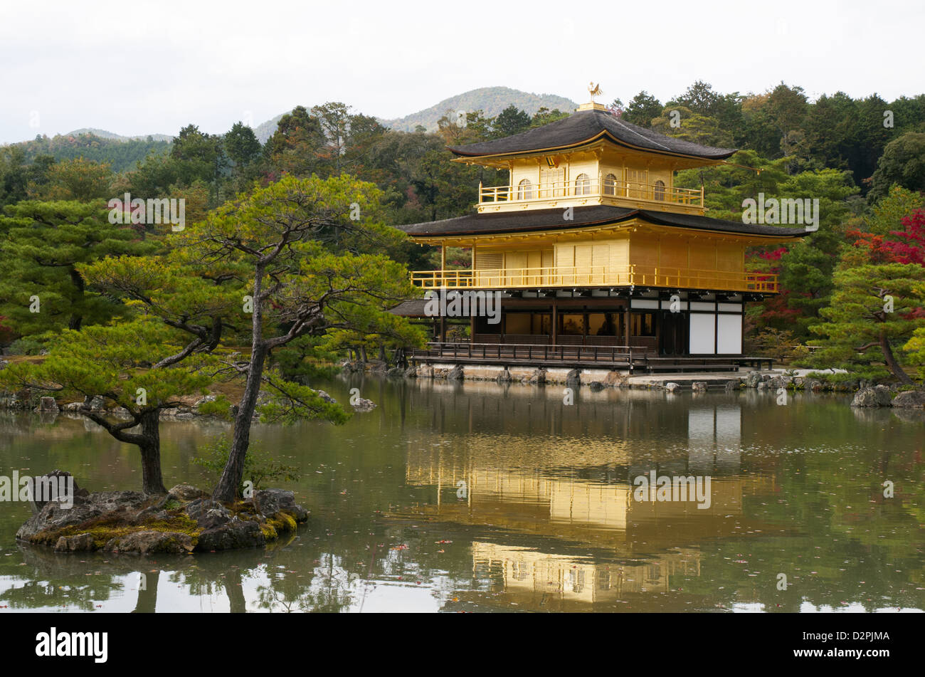Kinkakuji Tempel in Kyoto Stockfoto