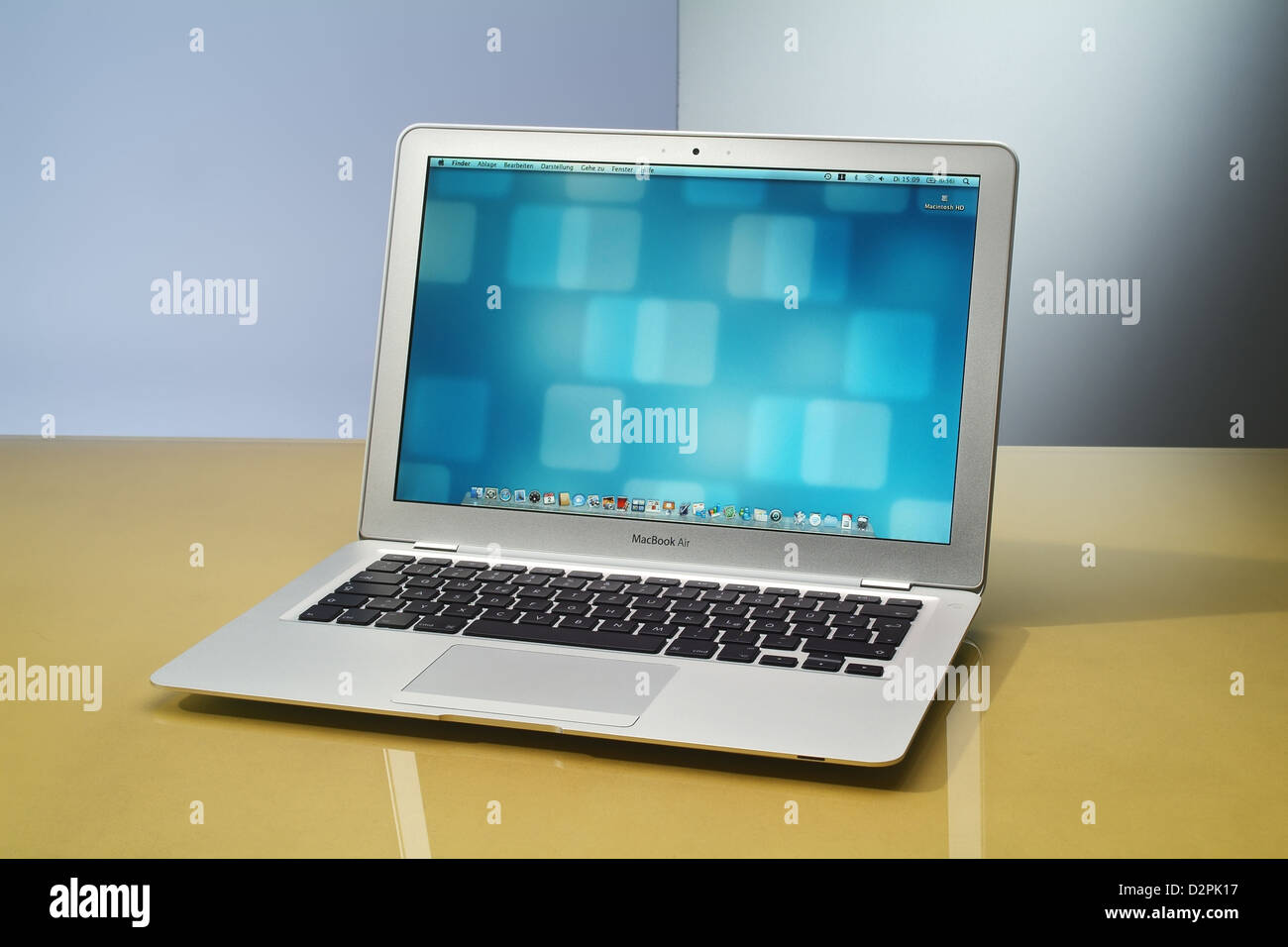 Hamburg, Deutschland, ein MacBook Air Stockfoto