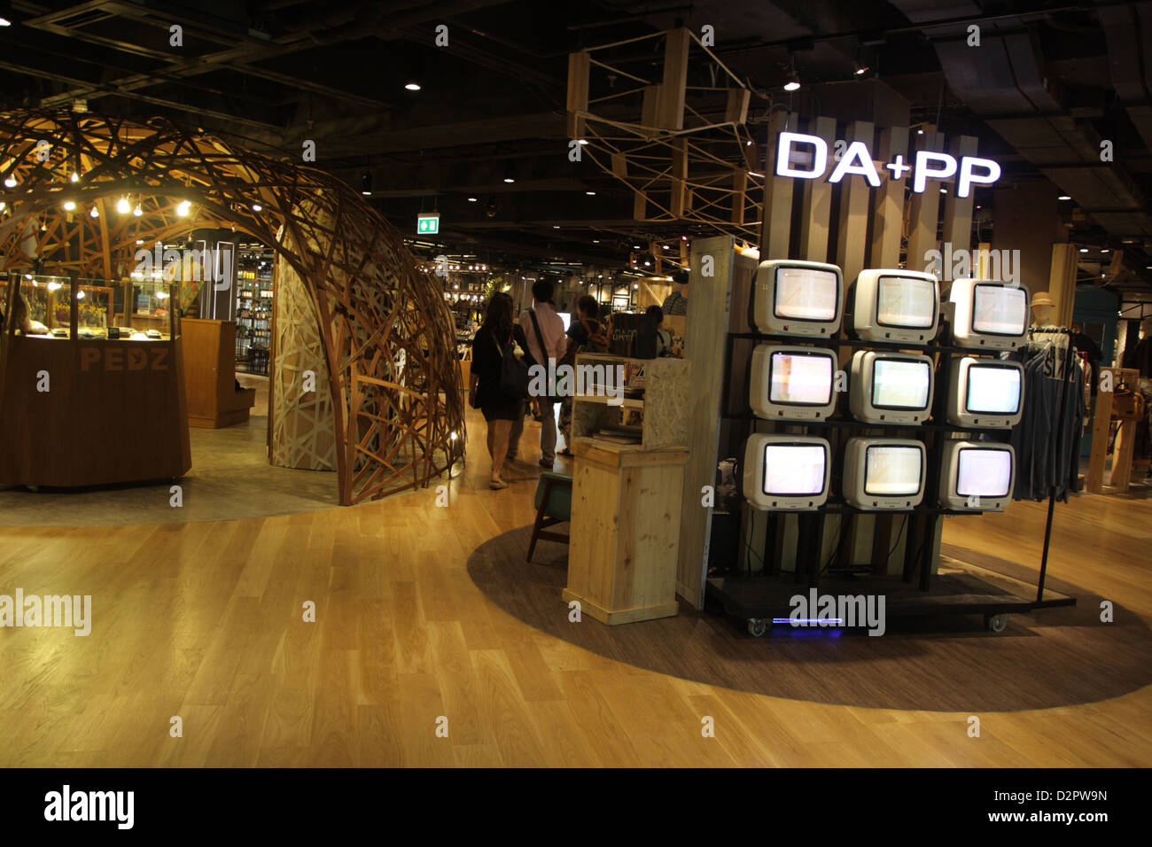 Kunst-Installation angezeigt, in der Siam Center Shopping Mall in Bangkok, Thailand Stockfoto