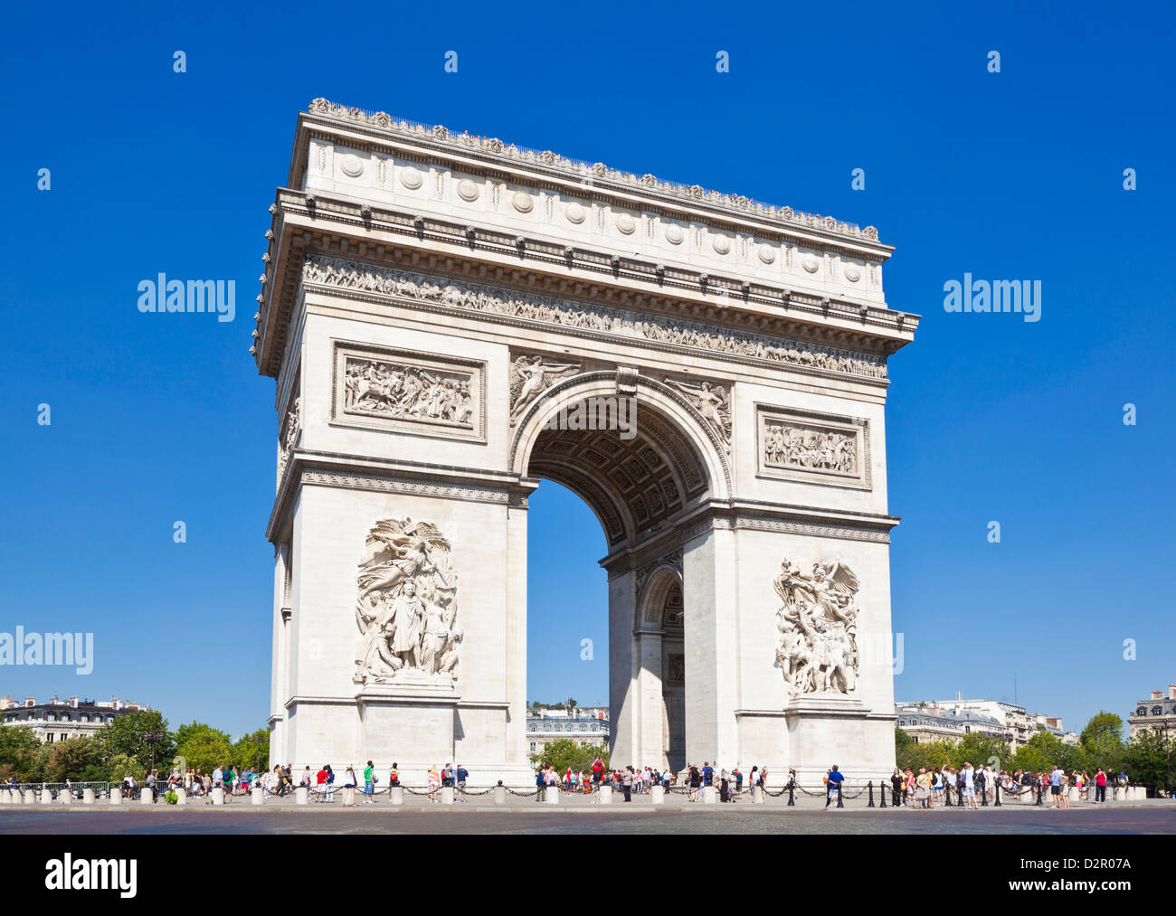 Arc de Triomphe, Paris, Frankreich, Europa Stockfoto