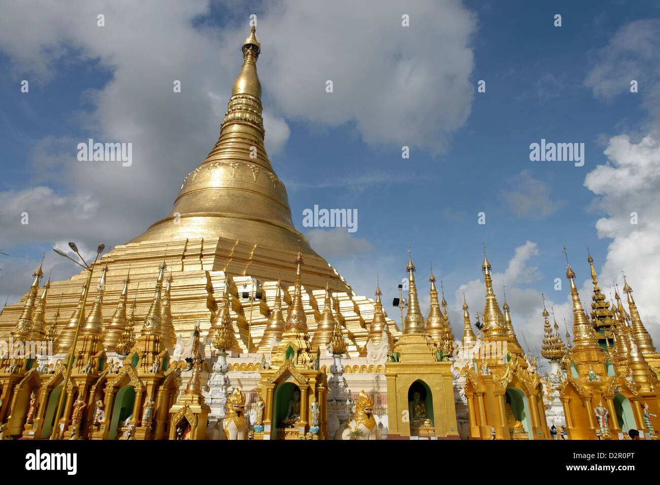 Die Shwedagon-Pagode, Yangon (Rangoon), Yangon Region, Republik der Union von Myanmar (Burma), Asien Stockfoto
