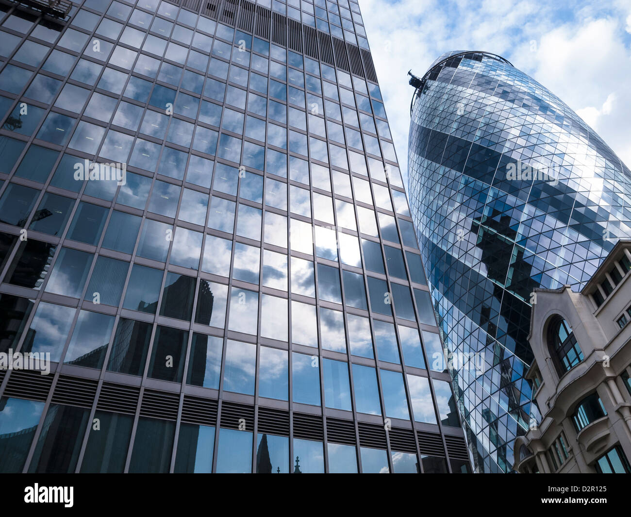 Die Gurke Fassade, Stadt, London Stockfoto