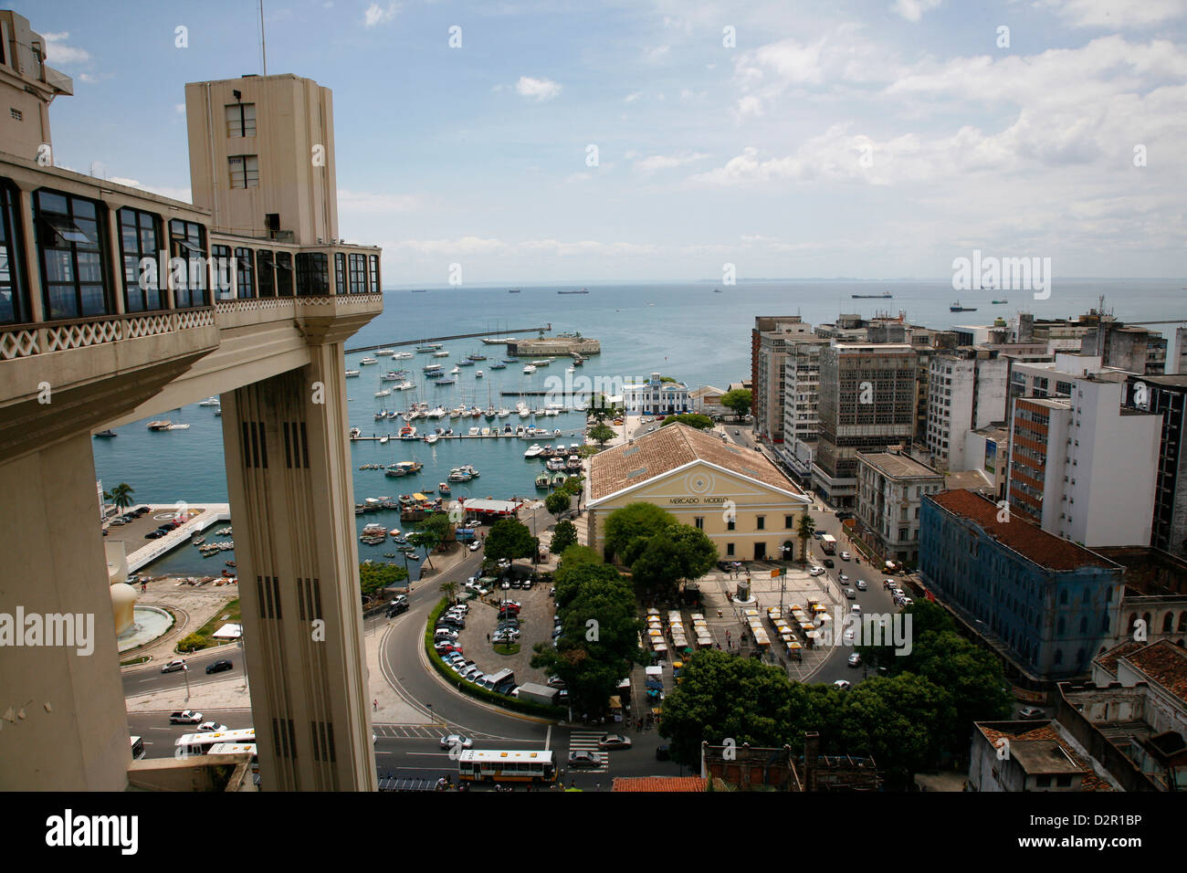 Elevador Lacerda, Salvador (Salvador de Bahia), Bahia, Brasilien, Südamerika Stockfoto