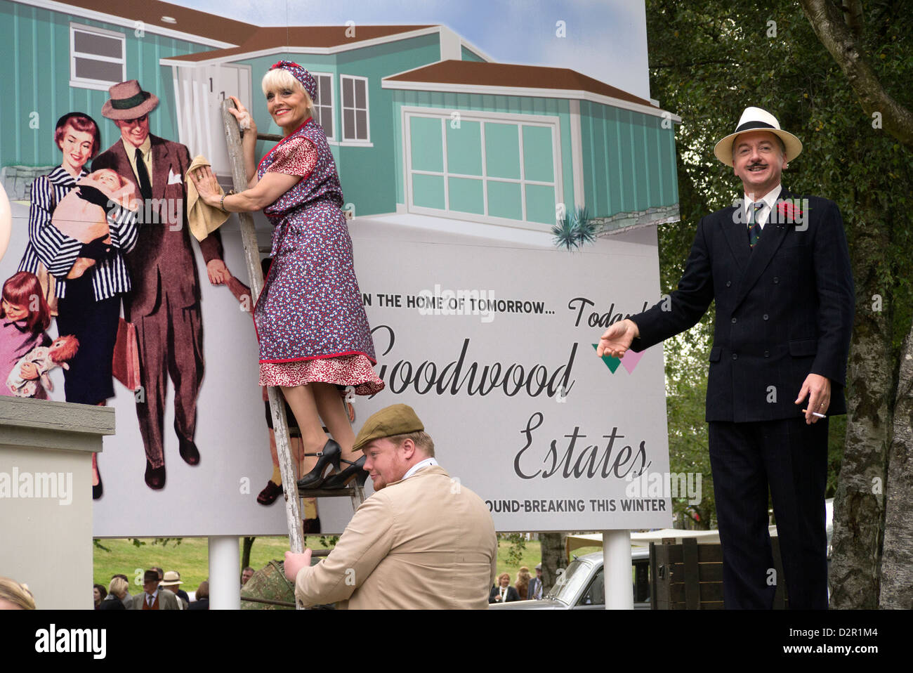 Akteure auf dem Goodwood Revival meeting 2012 Stockfoto