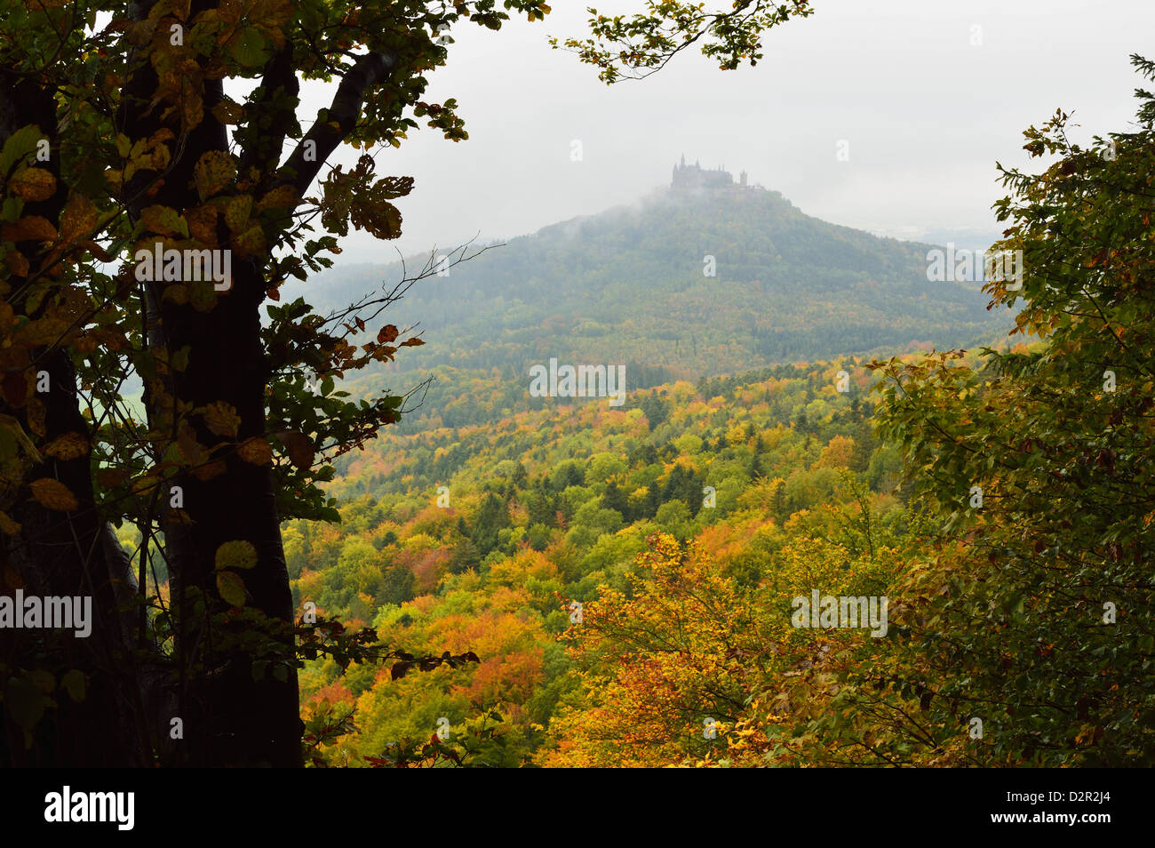 Hohenzollern Burg, Schwäbische Alb, Baden-Württemberg, Deutschland, Europa Stockfoto
