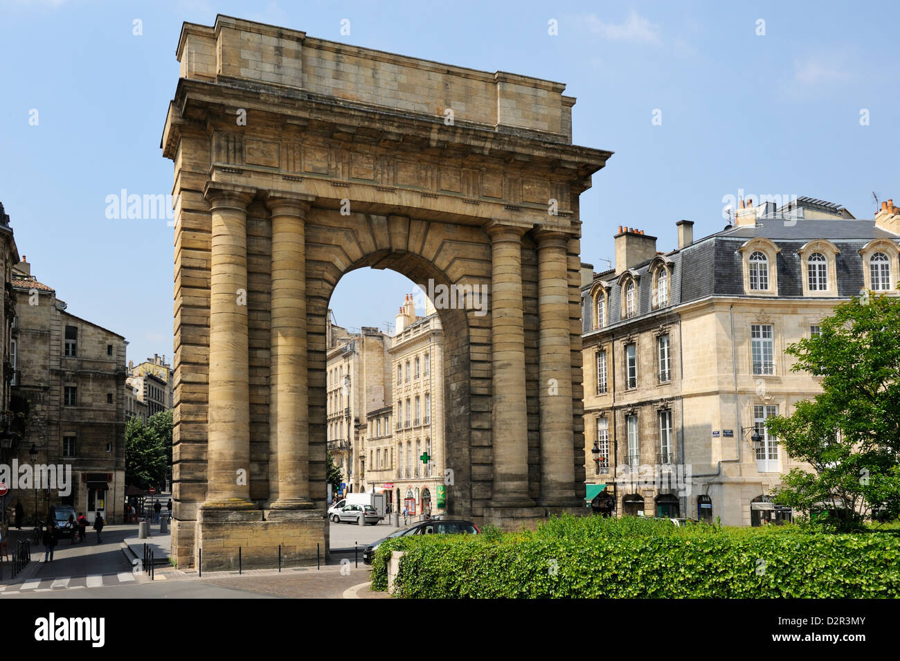 Porte de Bourgogne, Bordeaux, UNESCO-Weltkulturerbe, Gironde, Aquitanien, Frankreich, Europa Stockfoto