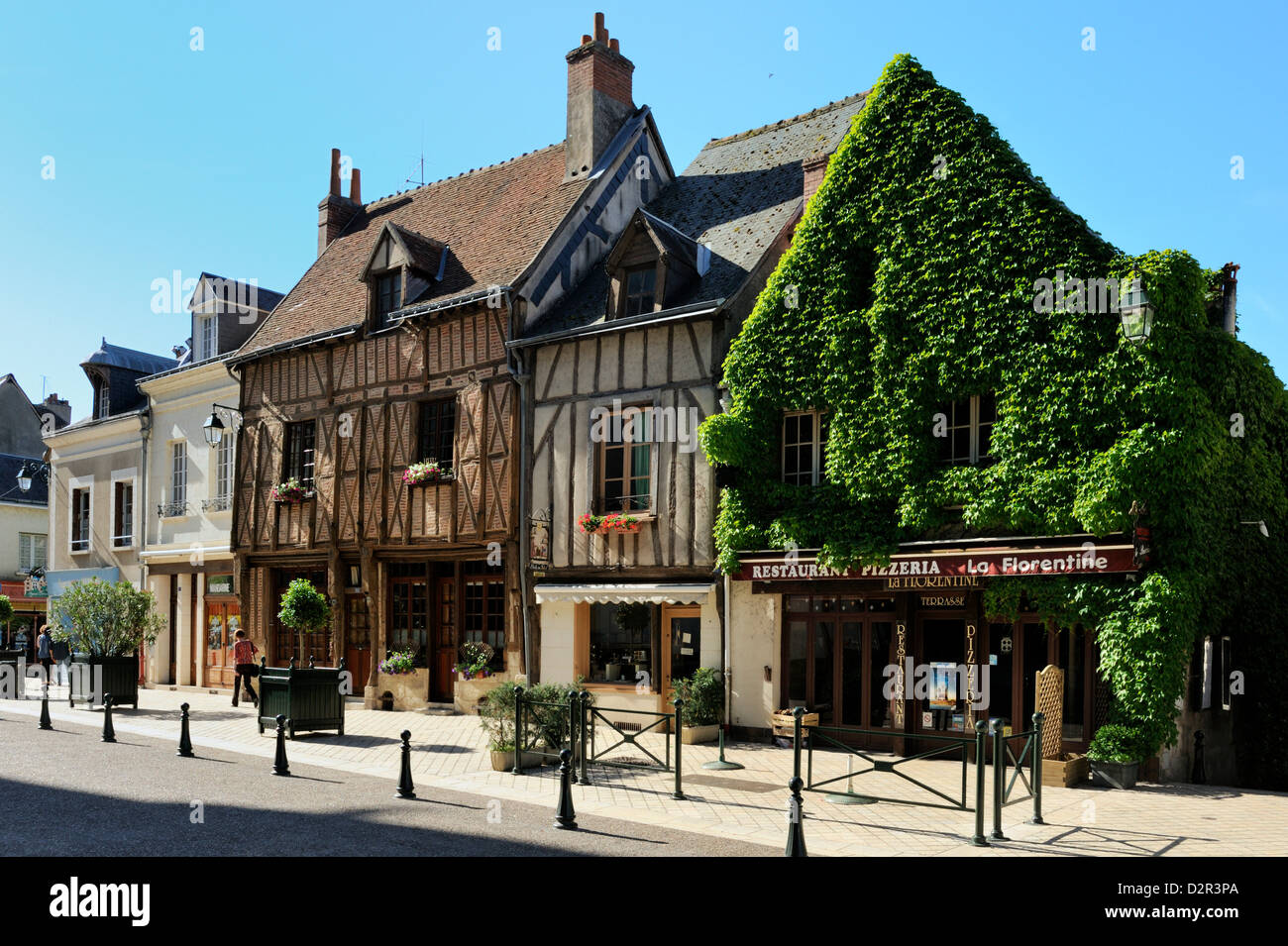 Mittelalterliche Fachwerkbauten, Amboise, UNESCO-Weltkulturerbe, Indre-et-Loire, Centre, Frankreich Stockfoto