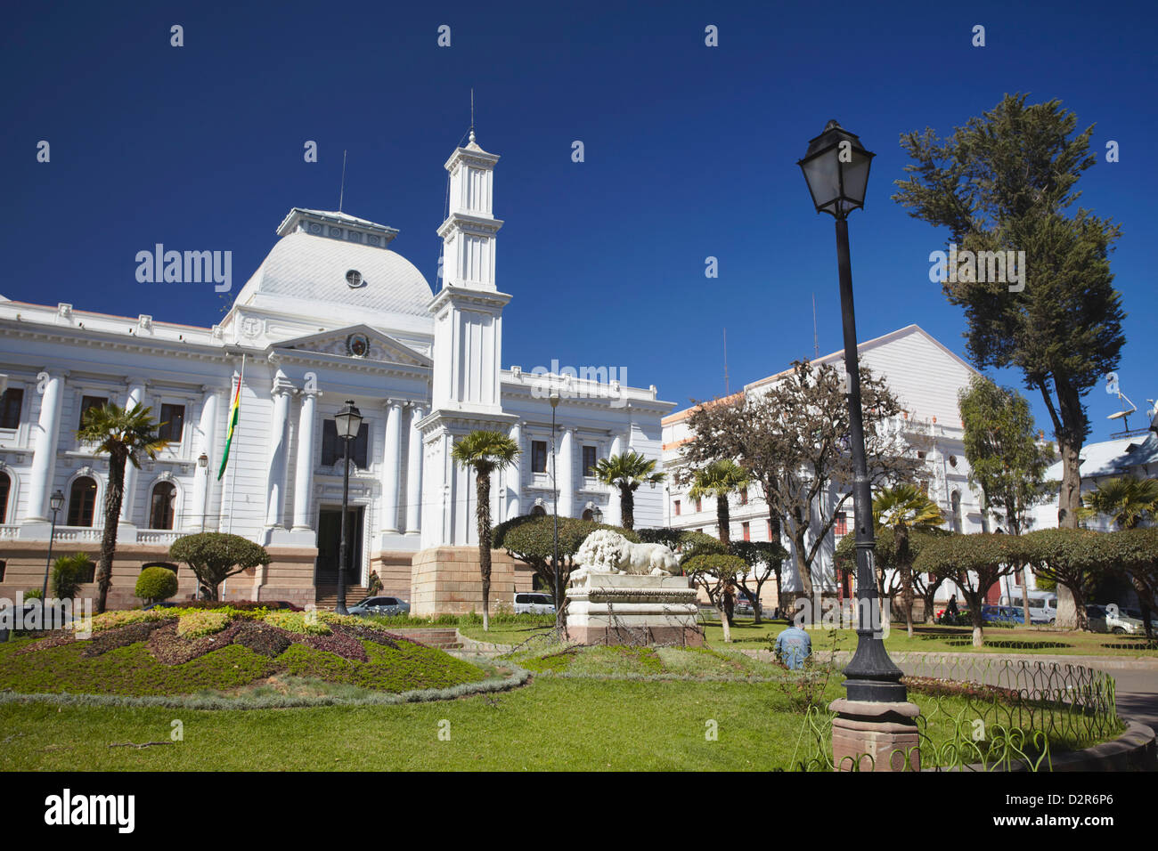 Supreme Court, Sucre, UNESCO World Heritage Site, Bolivien, Südamerika Stockfoto