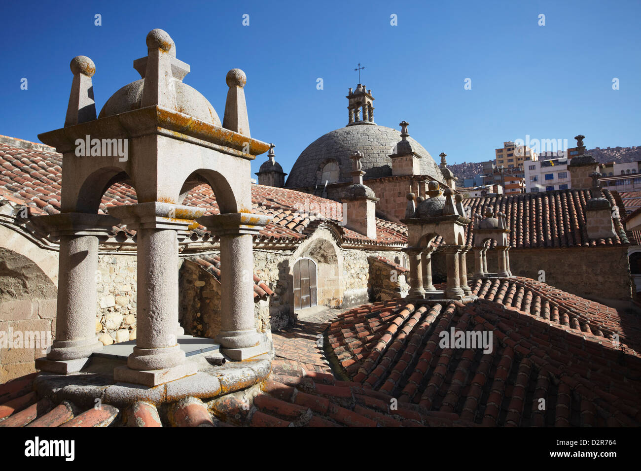 Auf dem Dach des San Francisco Kirche, La Paz, Bolivien, Südamerika Stockfoto Auf dem Dach des San Francisco Kirche, La Paz, Bolivien, Südamerika Stockfoto