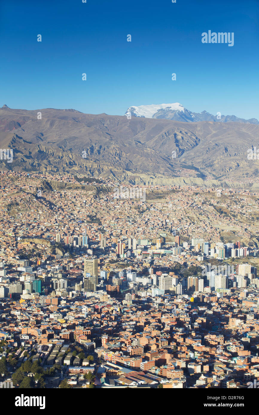 Blick auf La Paz, Bolivien, Südamerika Stockfoto