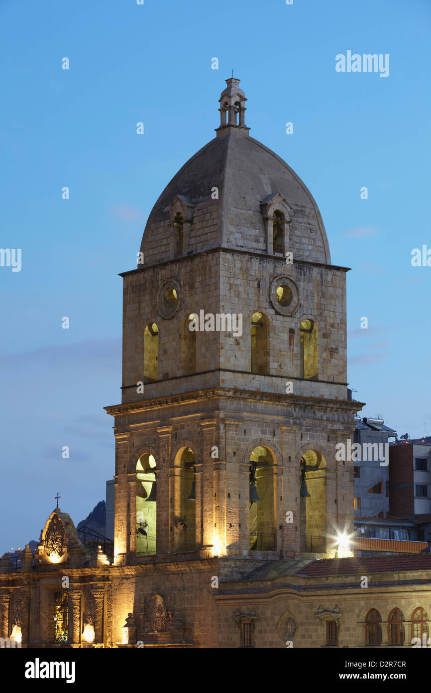 Kirche San Francisco bei Dämmerung, La Paz, Bolivien, Südamerika Stockfoto Kirche San Francisco bei Dämmerung, La Paz, Bolivien, Südamerika Stockfoto