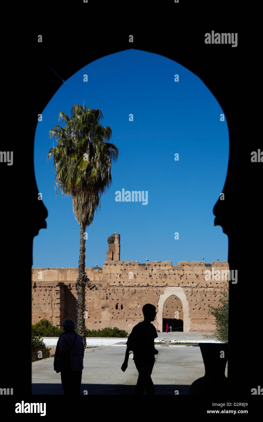 Badii Palast, Marrakesch, Marokko Stockfoto