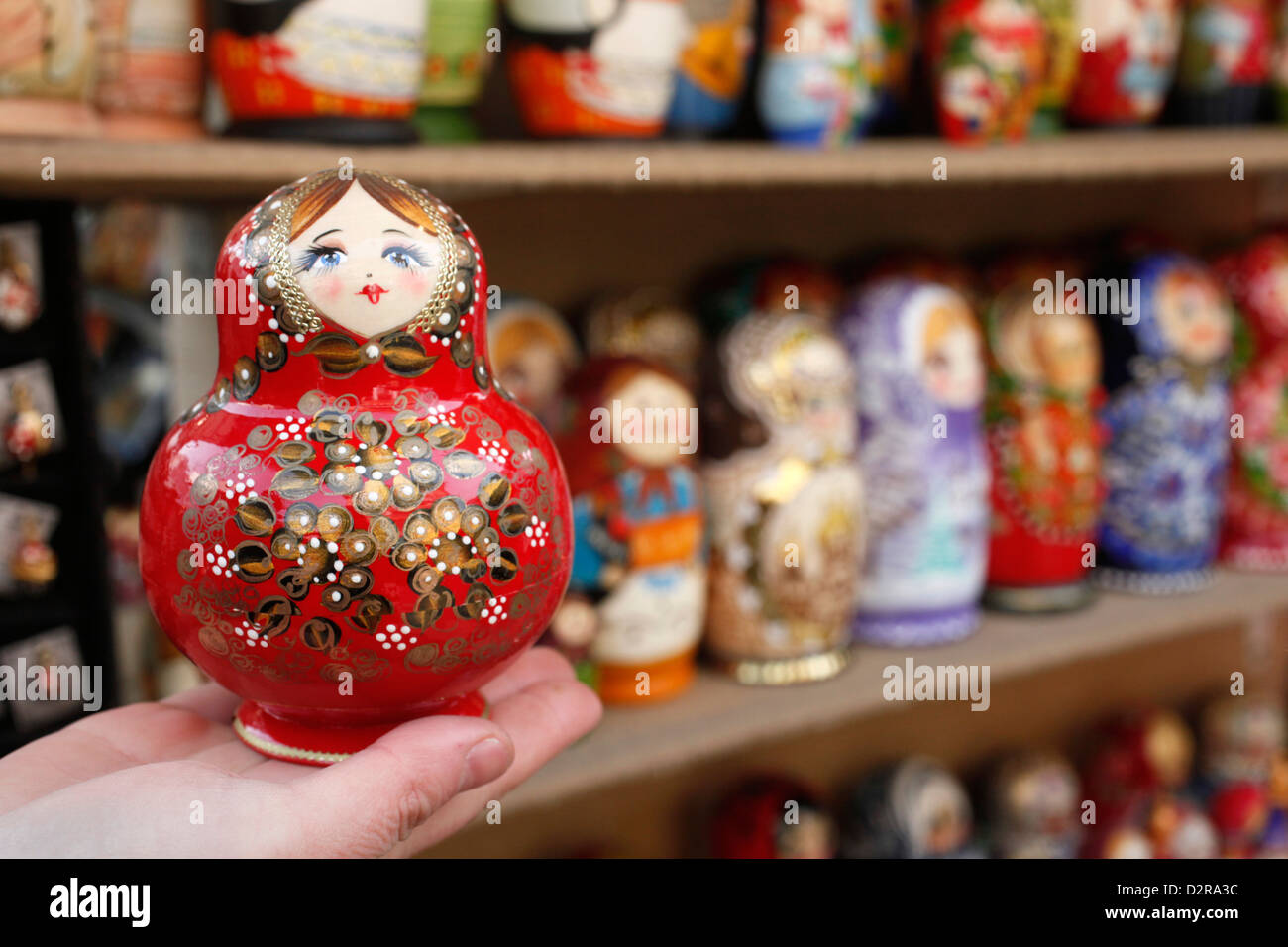 Matroschka (Babuschka) Puppen, St. Petersburg, Russland, Europa Stockfoto