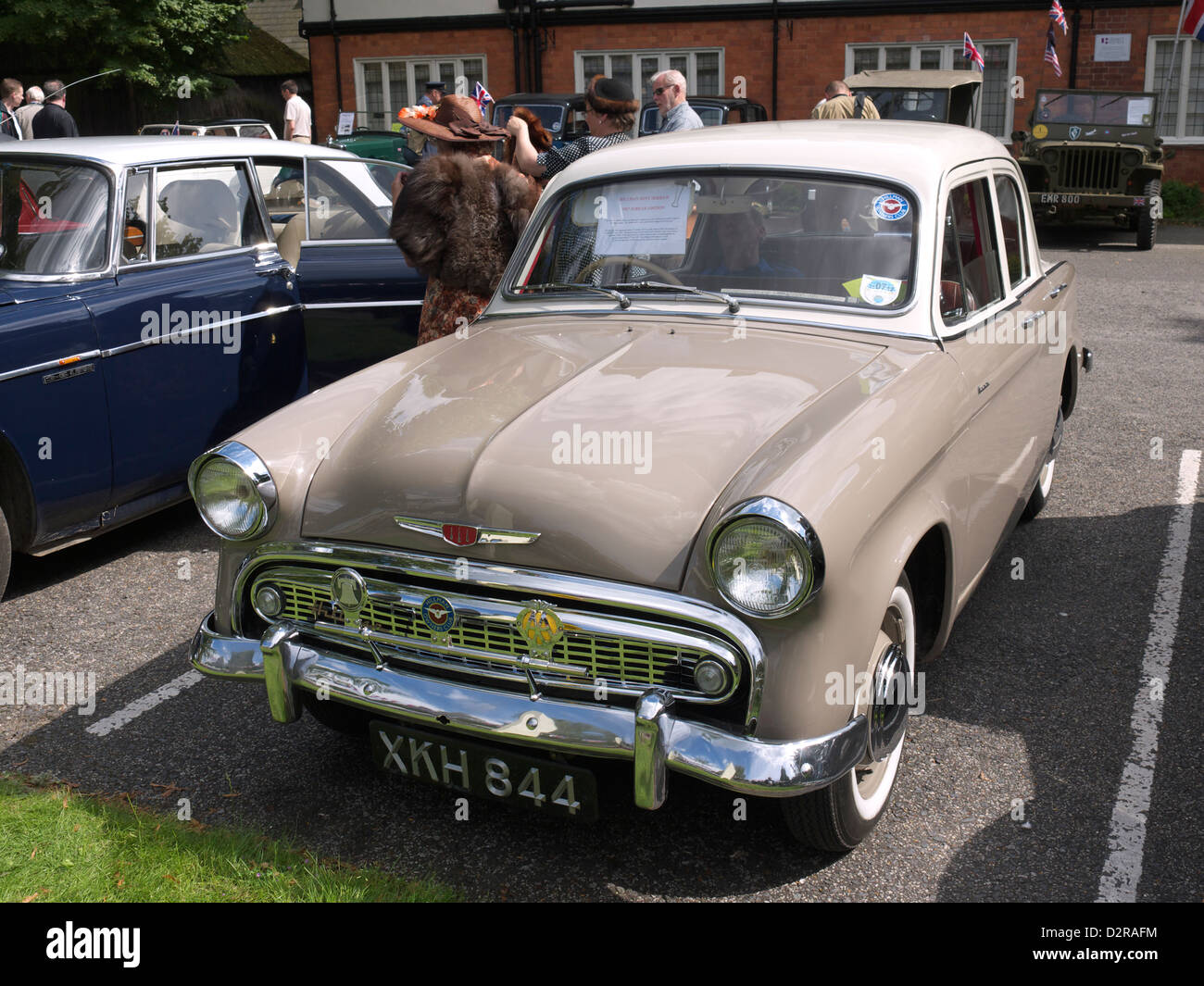 Hillman Minx Serie II 1957 Jubiläumsausgabe Woodhall Spa 1940 Wochenende Stockfoto