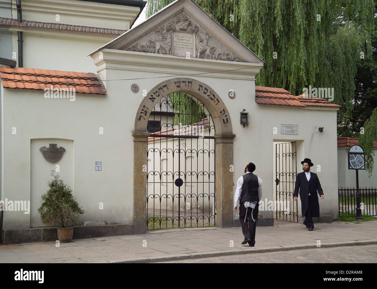 Remuh-Synagoge Kazimierz Krakau Polen Stockfoto