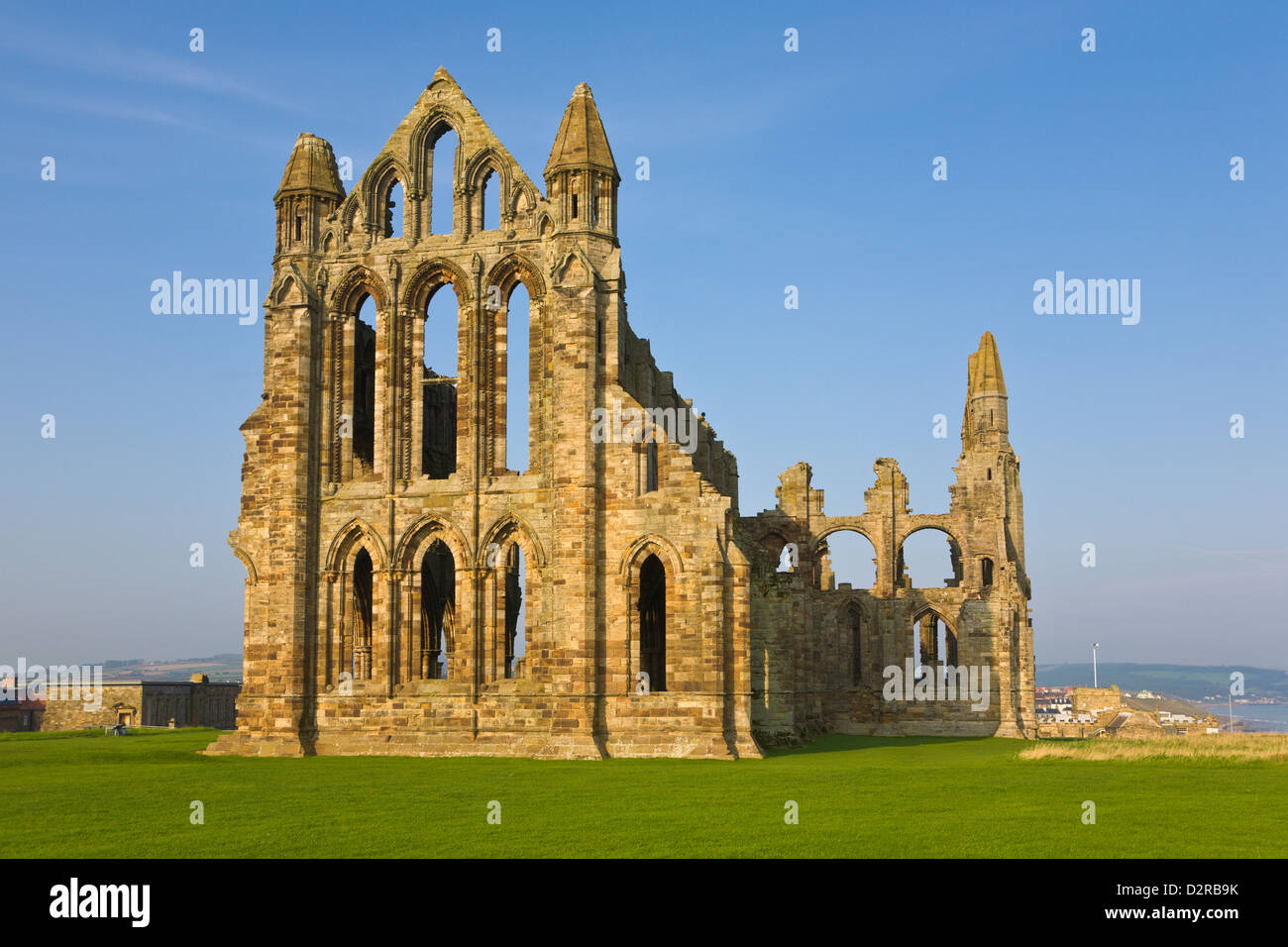 Whitby Abtei North Yorkshire England Stockfoto