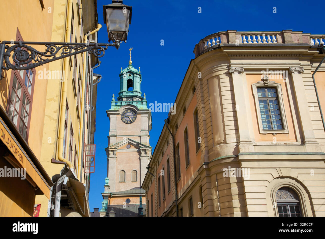 Architektur, Stortorget Platz, Gamla Stan, Stockholm, Schweden, Europa Stockfoto