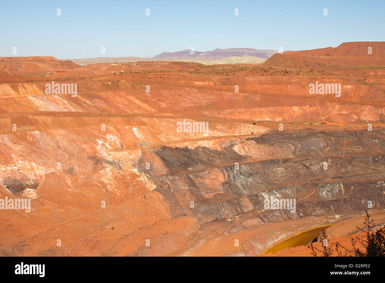 Rio Tinto Iron Ore Mine, Australien Stockfoto