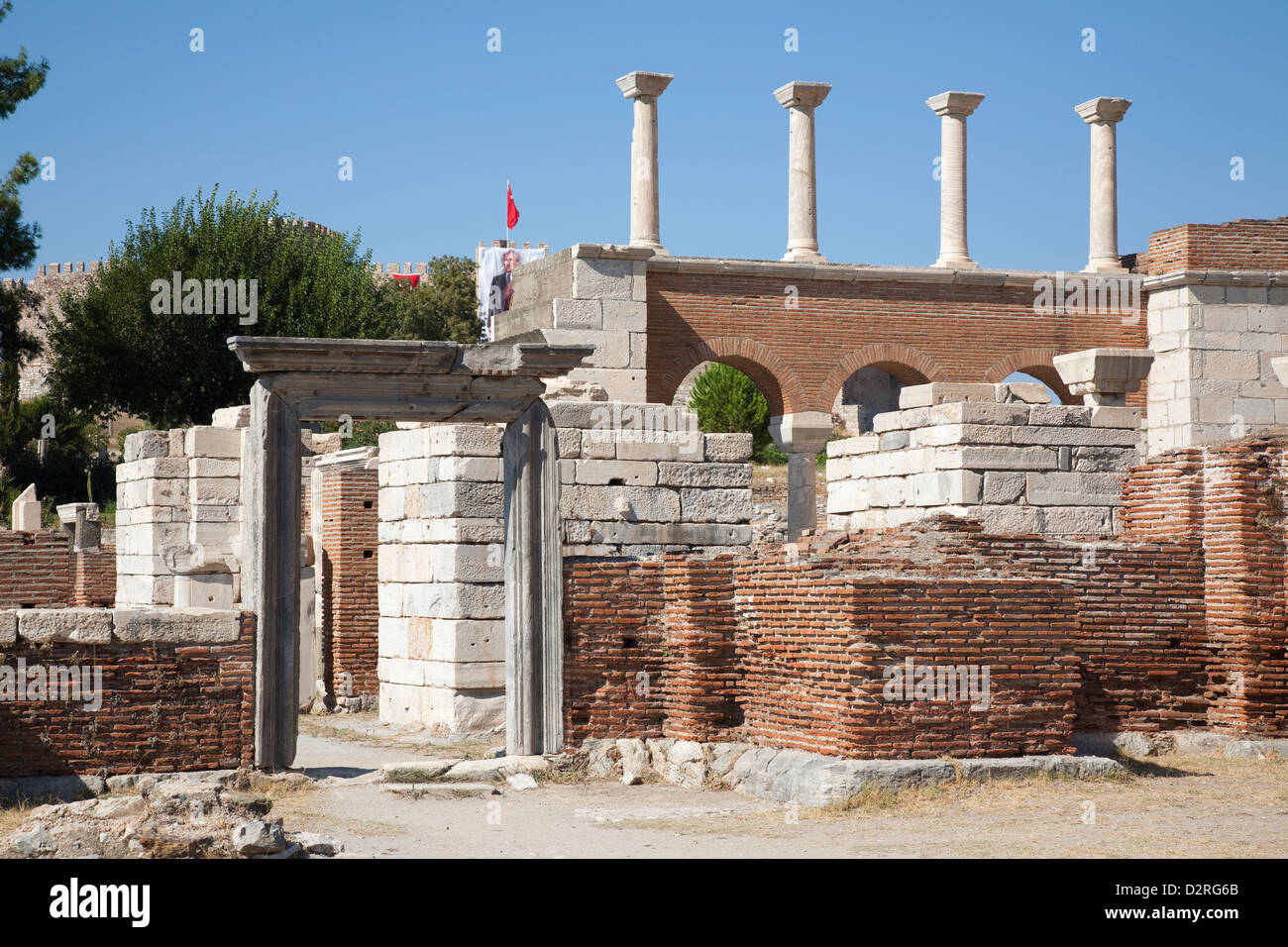 Asien, Türkei, Anatolien, Selcuk, St. Johannes-Basilika Stockfoto