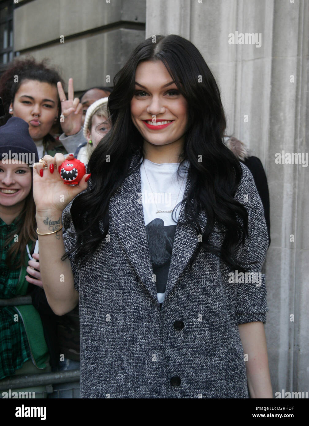 London, UK.31st Januar 2013. UK-Sängerin Jessie J gesehen verlassen die BBC-Radio-zwei studios Stockfoto