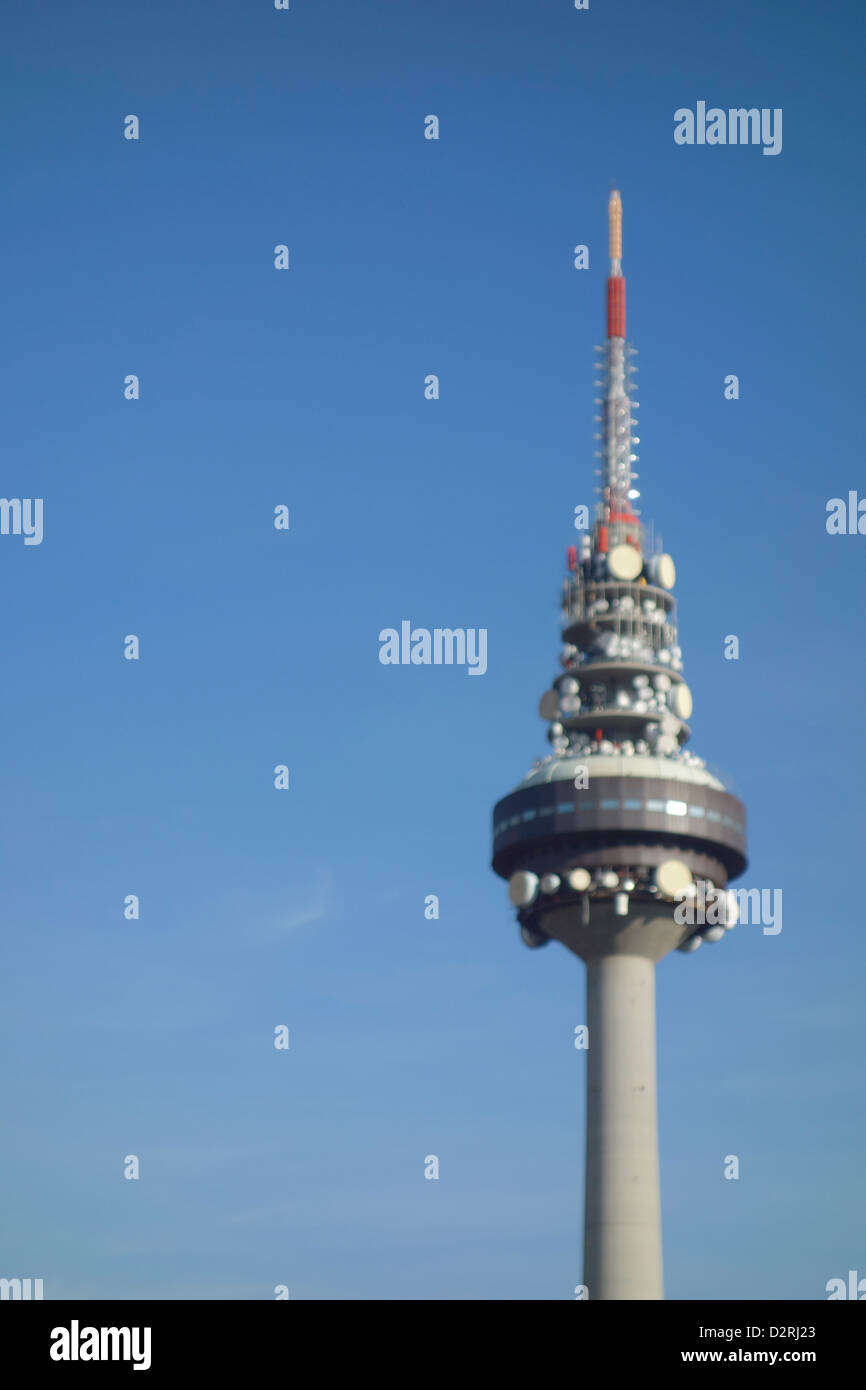 Torrespana Madrid Spanien Kommunikation Gericht Radio TV Turm Signal Telekommunikation Satelite Stockfoto